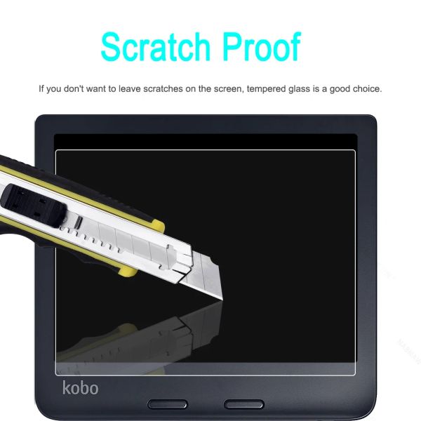 2 Pieces Scratch Proof Tempered Glass Screen Protector For KOBO Clara 2E 6.0, Elipsa 2E 10.3 Inch, Libra 2 Glass Film