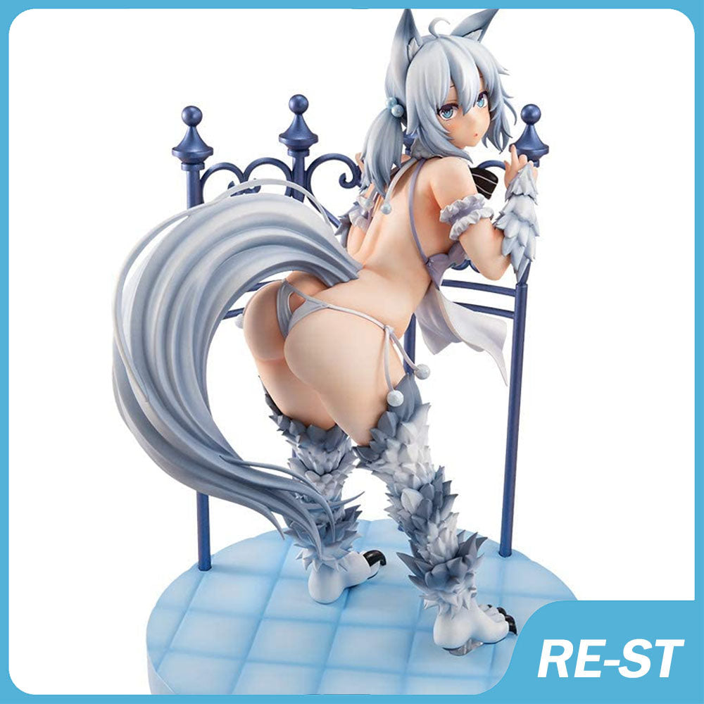 Anime Manga Japanese Beast Furry Girl Figurine Redo of Healer Anime Figures Setsuna Pvc Collection Model Doll Adult Toys Desk Decoration