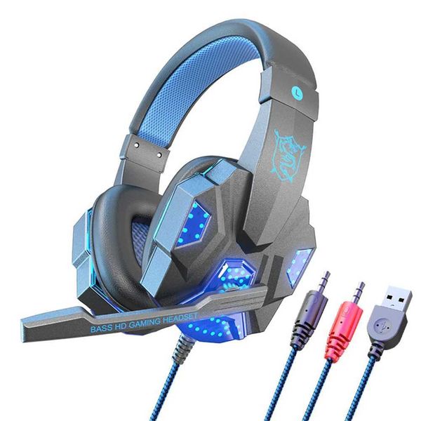 SY830MV Wireless Headsets LED Lighting Over-Ear Stereo Earphones Gaming Headphones For Smart Phone Computer Laptop Y240823