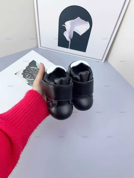 Top toddler shoes Color contrast letter graffiti baby shoes Size 21-28 Box Packaging leather Kids shoe infant walking shoe