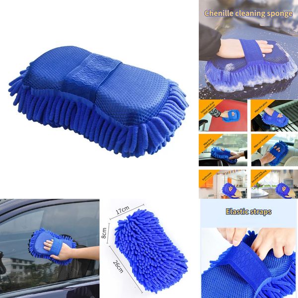 New Microfiber Washer Sponge Cleaning Car Care Detailing Brushes Washing Towel Auto Gloves Styling Accessories