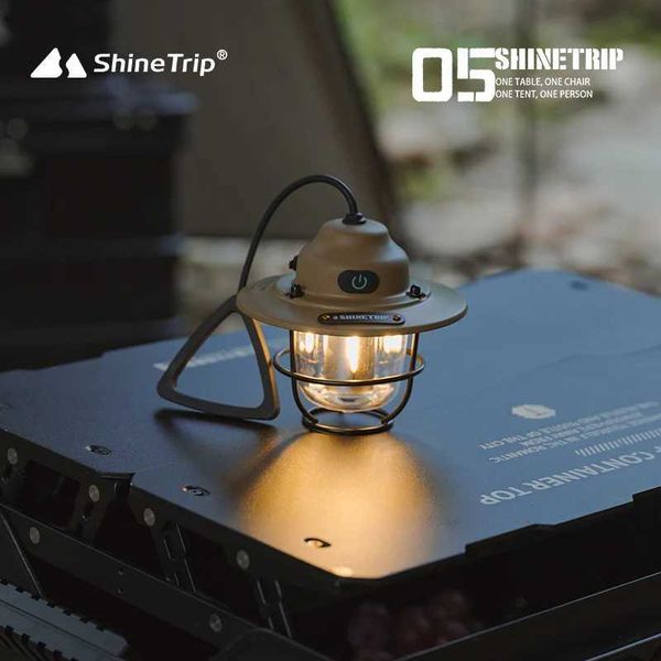 New Arrival Shinetip Retro Cam Light Waterproof Night Light Portable Charging Outdoor Hanging Tent D Pendant Lighting Z241121