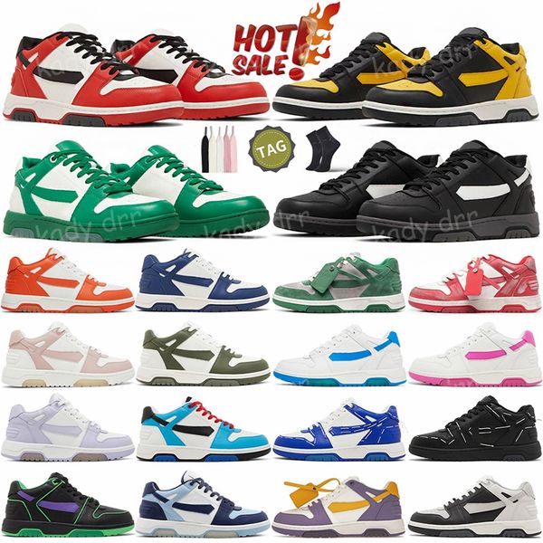 Out Of Office Sneaker OOO Low Tops Designer Casual Shoes Red White Black Pink Leather Navy Blue Sartorial Stitch Men Women Offes Sports Snea