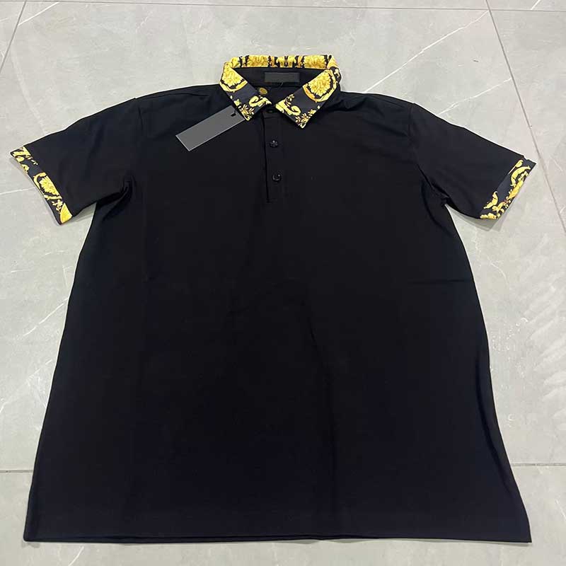 Polos Men Stylist polo shirt designer Letter Print Crew Neck Casual Summer Breathable Mens Womens T Shirts S olid Color Tops Tees