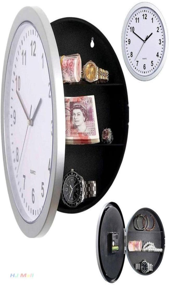 Creative Hidden Secret Storage Wall Clock Home Decroation Office Security Safe Money Stash Jewellery Stuff Container Clock5653502