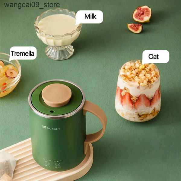 Health Pots Mokkom Mini Electric Kettle Boiled Water Tea Pot Stew Cup Heating Cup Health Preserving Pot Desktop Mini Kettle With Filter J241