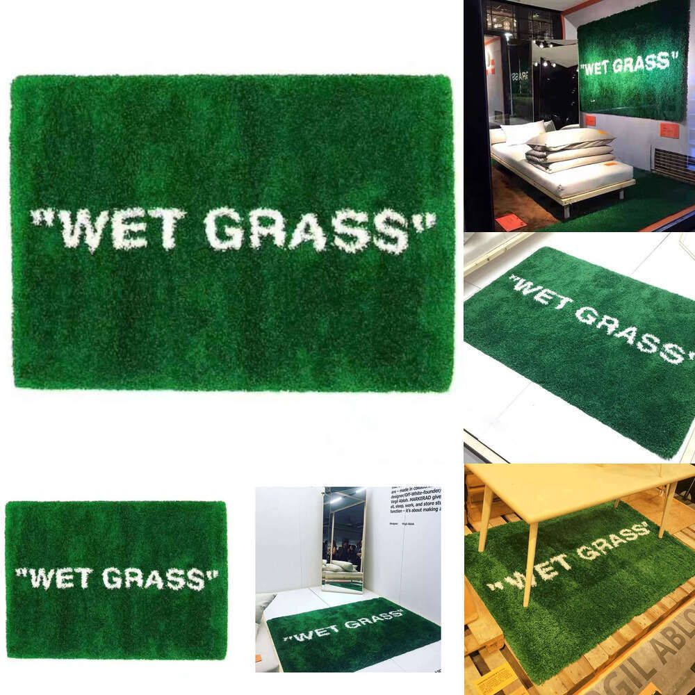 Best Home Art Carpet Markerad WET GRASS Area Carpet Hypebeast Collection Living Room Bedroom Game Room Fashion Sports Shoes Flooring Fake Plant Gras