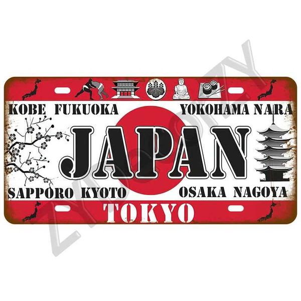 Metal Painting France US Decorative Tinplate Plate Vintage Plaque Metal Sign Home Wall Decor Bar Painting Metal Poster Tin Sign Spain German