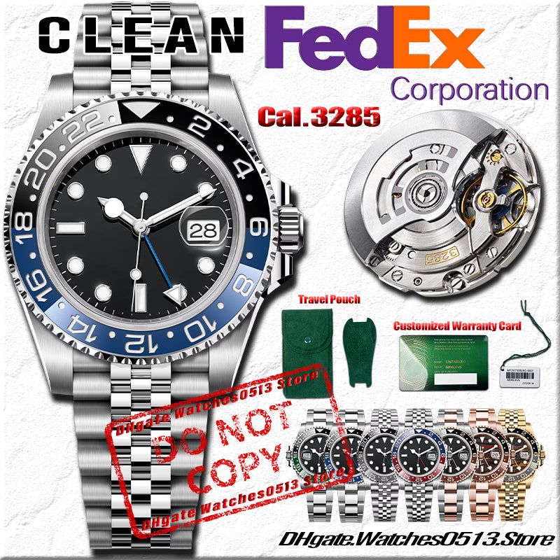 Clean Factory Luxury Watches Men Designer Watches Top 40MM 3186 - 3285 Movement 904L Stainless Steel Ceramic Bezel Sapphire Luminous Waterproof Trav