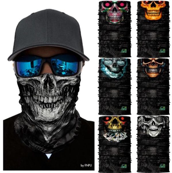 Mask Motorcycle clava Skull Ski Face Mask Scarf Foulard Skiing Hunting Fishing Face Shield Headband Neck Warmer klava J0413