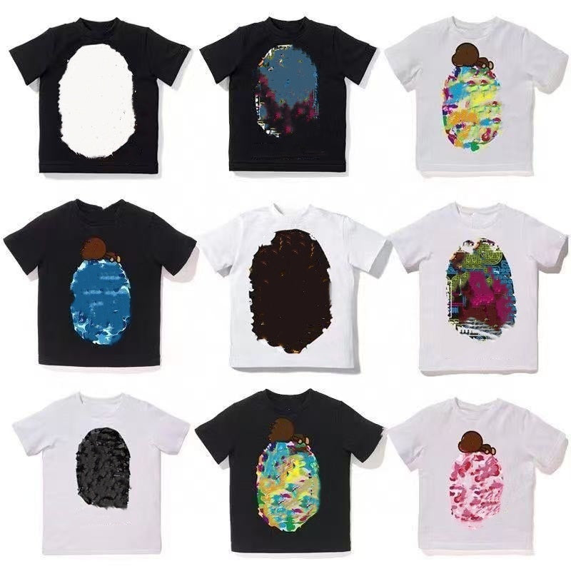 kids T-shirts designer clothes baby tops boys toddler girls fashion hip hop street Tops casual summer kid infants t shirts youth childrens toddler0