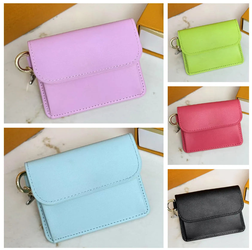 M14626 Luxury Designer coin Purse Tiny Verso Bloom Short Slim Wallets With card slot flap wallet Card Holder Women Handbag Wallet pouch Travel With