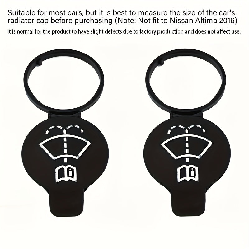 TEMU 2pcs Pvc Windshield Washer Fluid Reservoir , Suitable For Motors Car Windshield Washer Fluid Tank , Vehicle Cleaning Accessory, Windshield