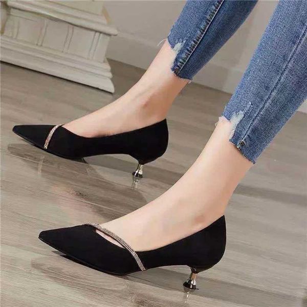 Word Oblique Straps new low heeled shoes Wens All mah small fresh Rhine corner shoes Zapatos De Mujer pump Y250115