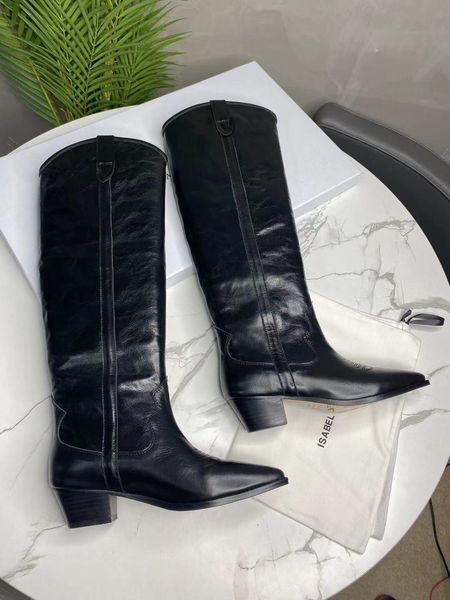 Isabelle Women's Shoes 2024 Western Street Style Borderyer Boots