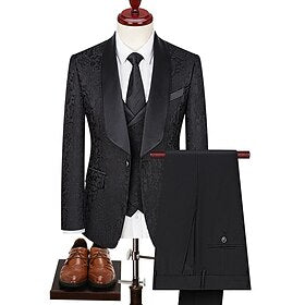 Rétro Vintage Années 80 Smoking Tailleurs et Vestons Blazer à col revers Homme Col rabattu Mascarade Halloween Fête - Soirée Soirée Manteau