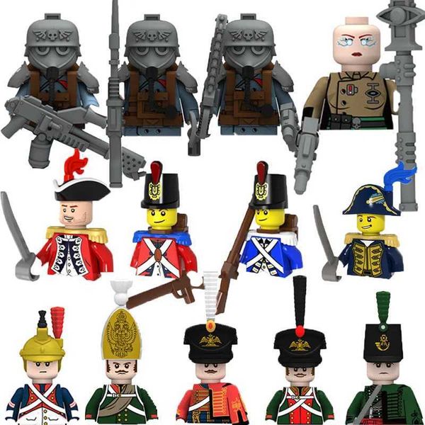 Military Games Solider Figures Gifts Weapons Guns Building Blocks Napoleonic War Imperial Navy Equipments Children Kids ToysC250212