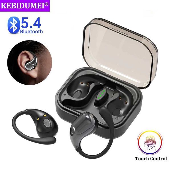 5.4 Wireless Ear Hook Earphones HiFi Stereo Waterproof Set Long Standby Noise Reduction Touch Earphones Y241031