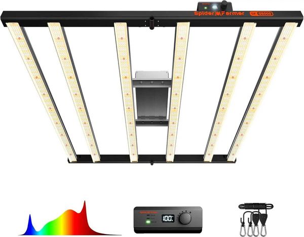 2024 G5000 Cost-Effective LED Grow Lights 480W for 4X4ft Grow Tent Full Spectrum Dimmable Bar Style Led Growing Light X250205