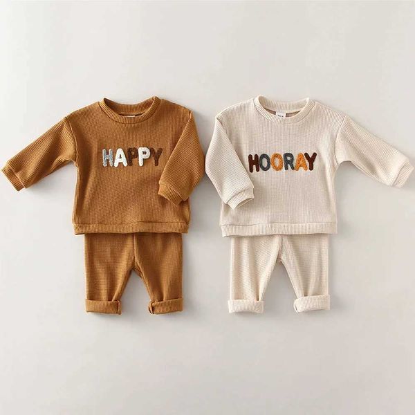 Fashion Baby Clothes Set Spring Toddler Baby Boy Girl Casual Tops Sweater + Loose Trouser 2pcs Newborn Baby Boy Clothing OutfitsC250109