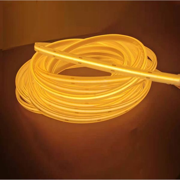 320led-meter COB LED Strings Light DC12V-24V Bendable Tape (12V Red)Tape Lights Flexible Rope Lamp Bedroom Stage Home Cabinet Kitchen DIYLig