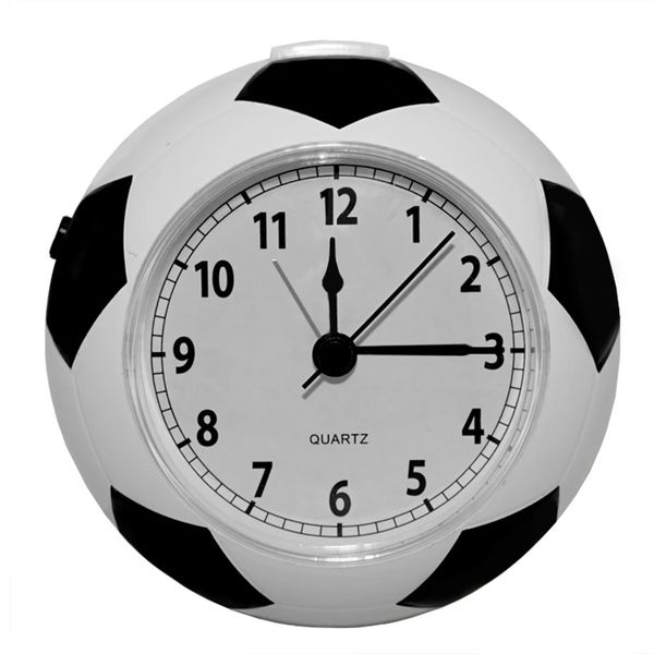 Football Creative Table Clock Simplified Student Silent Alarm Clock Home Desktop Cute Childrens Cartoon Fun Time English Clock 250207
