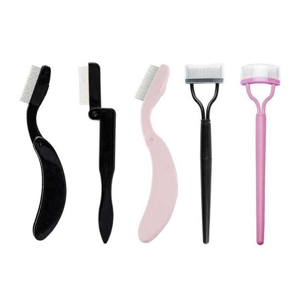 1pc Eyelash Comb Eyelash Curler Lash Separator Cosmetics Lashes Accessories Makeup Tools Eyebrow Comb Foldable Eyelash Curler Y240810