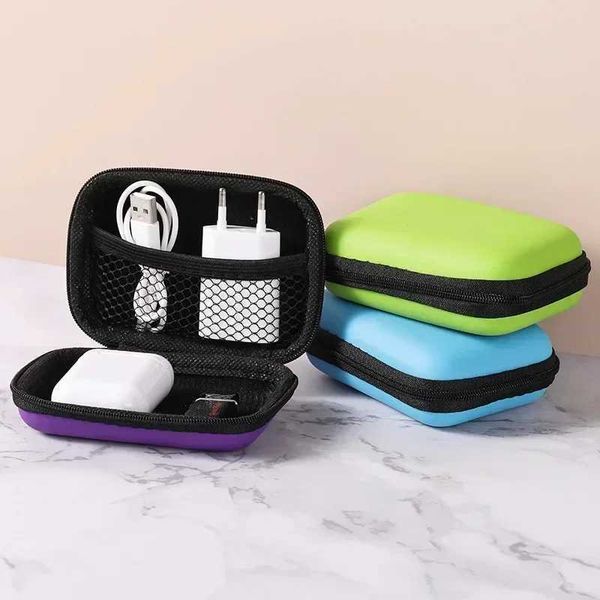 Portable Sundries travel storage bag charging case headphone packaging zipper bag travel cable manager electronic storage W240821