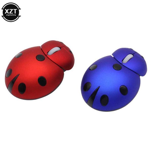 Mice Wireless Mouse Mini Computer Mouse Portable Creative Ladybug Shaped Cute Bluetooth Mouse Gift Gaming Mouse Macbook Pro CL241230