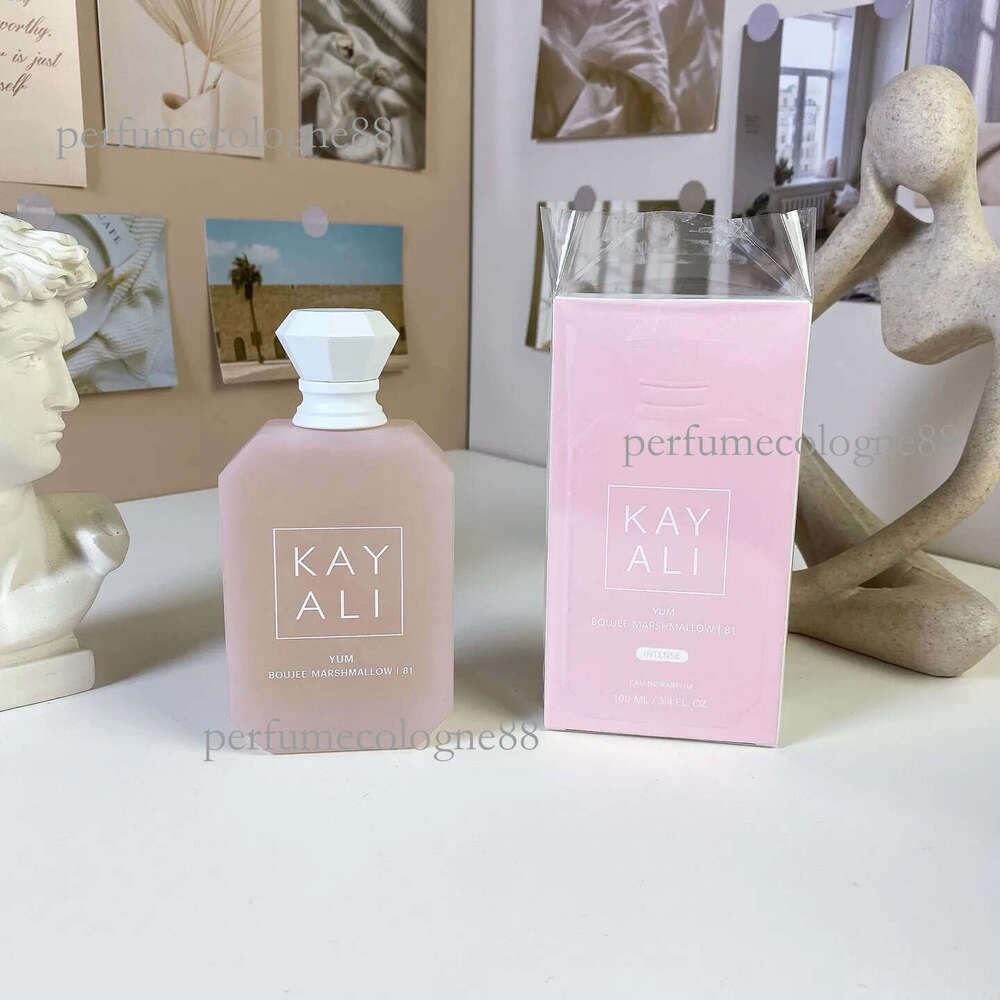 Kayali Marshmallow 81 Perfume Vanilla 28 Candy Rock Sugar 42 Fragrance 100ml Long Lasting Smell EDP Men Women Neutral Parfum Cologne Spray 3.4oz Hig