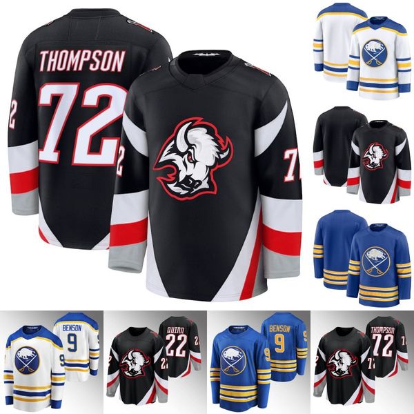 Buffalo Tage Thompson Sabre 2024-25 Hockey Jersey Zach Benson Alex Tuch Devon Levi Luukkonen Jack Quinn JJ Peterka Greenway Peyton Krebs Jer