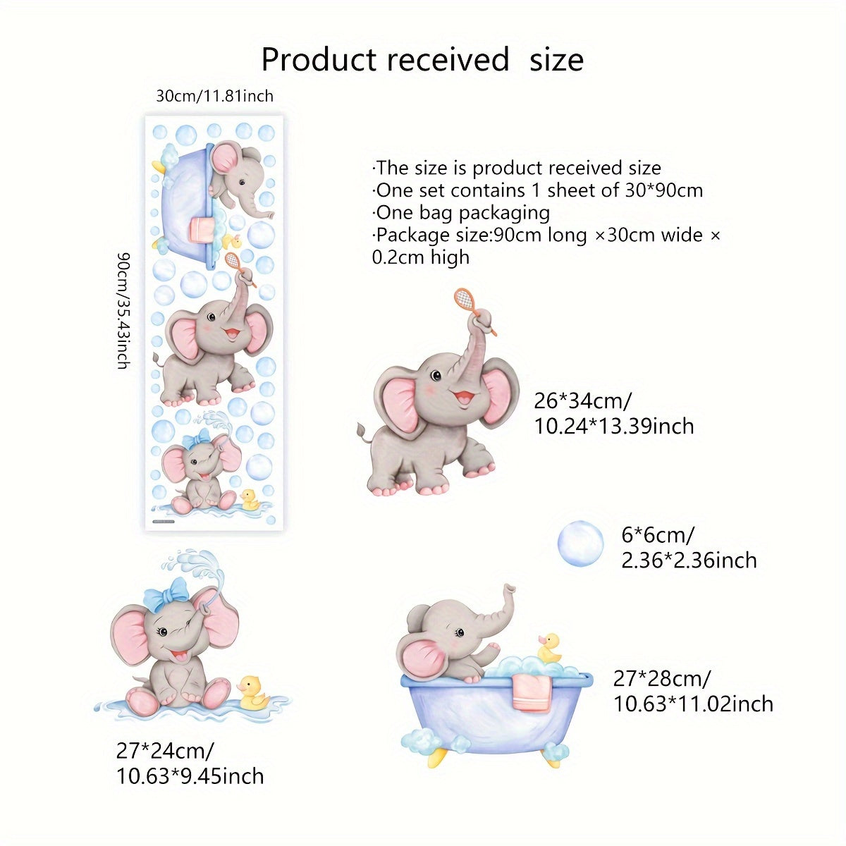 TEMU Decal - For Bathroom & Bathtub Decor,