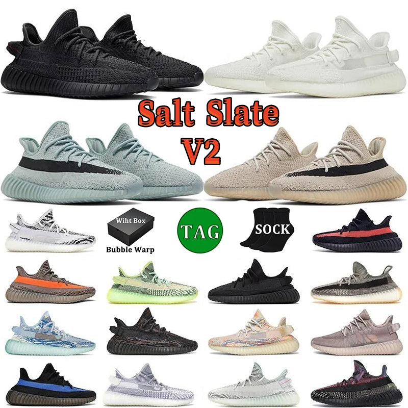 With Box Designer v2 Running Shoes Mens Women Sneakers V2 Bred Cream 2.0 Zebro Oreo MX Frost Blue Oat MX Rock Salt Slate Trainers Sporst Sneakers Si