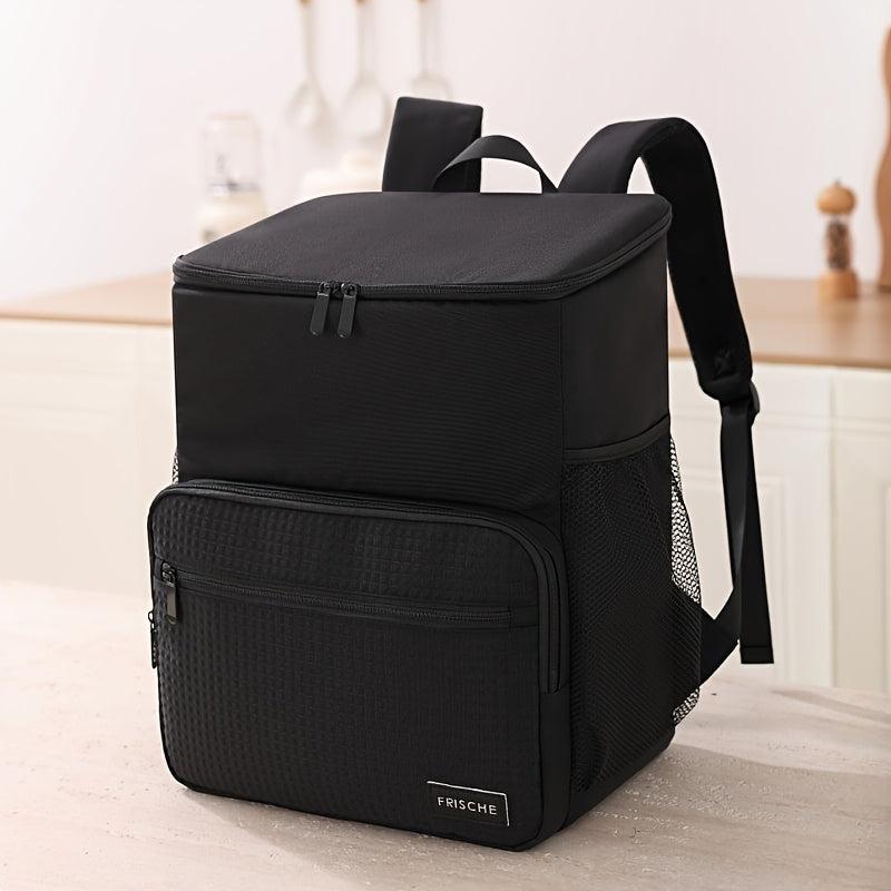 TEMU Cooler Backpack, Insulated Lunch Bag, Reusable Lunch Bag, Large Cooler Backpack, Insulated, Leakproof And Waterproof Cooler Backpack, Portable