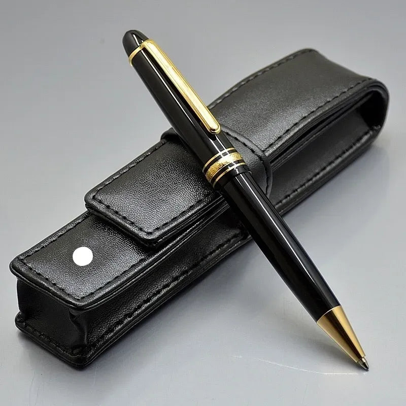 wholesale high quality Black resin 163 Roller Ballpoint - Fountain school office stationery business Write ball pens Optional pen bag
