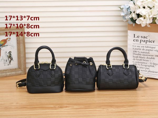Luxury Leather Cross Body 3 Piece Set Women Fashion Shoulder Bags Purse Mini Tote Outdoor Carry Crossbody Bag