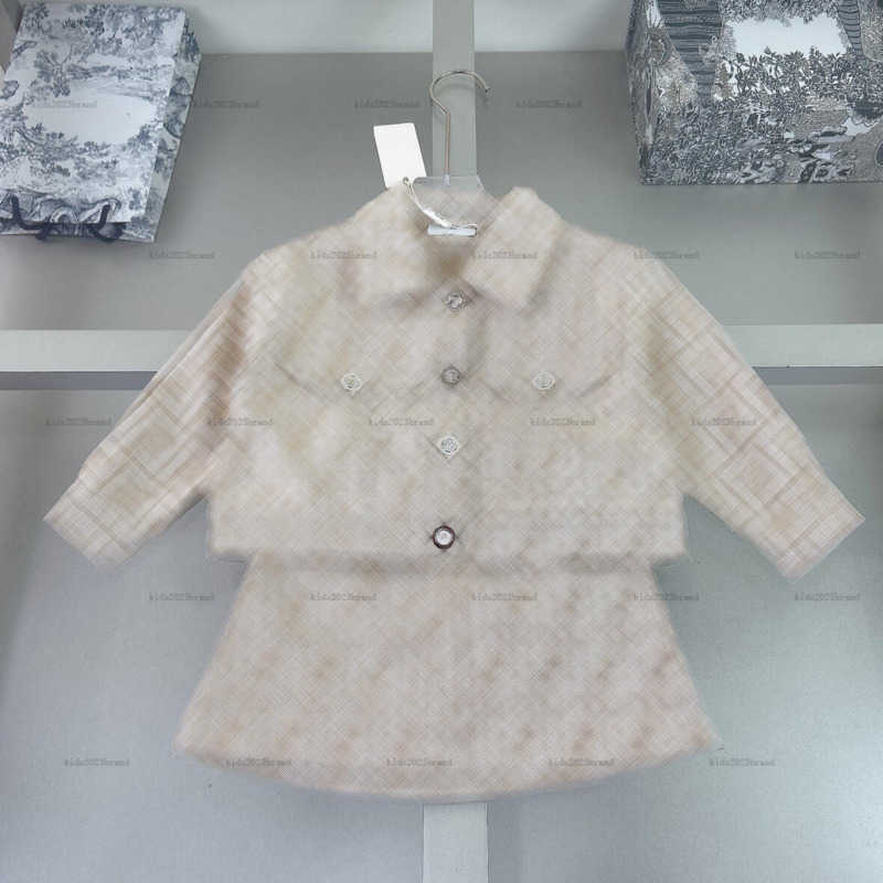 Dress high end fashion children sports dresses girls dress kids designer clothes cotton Knitted skirt girls pleated skirts A087X03N033