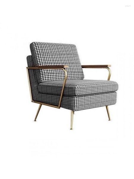 Camp Furniture Nordic Household Leisure Chair Simple Bedroom Living Room Single Sofa Retro Small Apartment Clothing Store