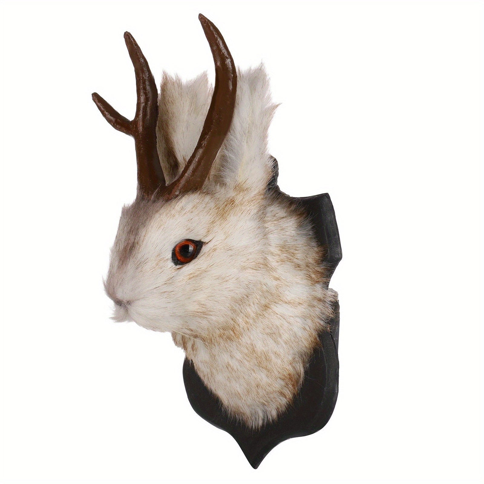 TEMU Mount Wall Decor - Resin Deer Head With Antlers, Animal Head Wall Art, Hanging Wall Mount For Home Or Office, Easter And Holiday Decor, Indoor