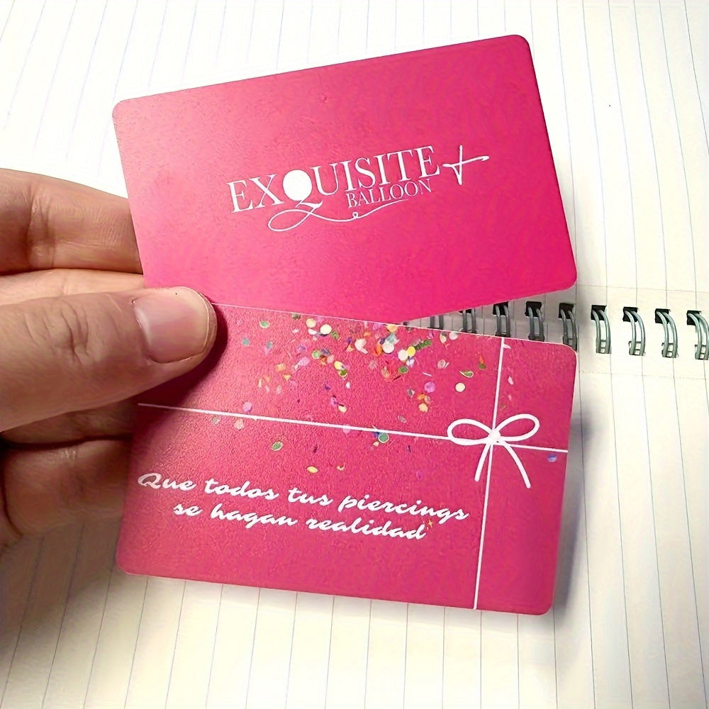 TEMU 200 Customized Waterproof Pvc Business Cards- Print With , Or Image- Glossy Surface, Durable Pvc Material, , Event And Travel Packaging,