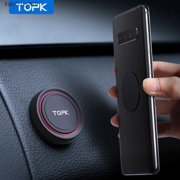 Cell Mounts Holders TOPK Phone Car Mount Windshield and Dashboard Magnetic Wall Holder for Cellphones J241217