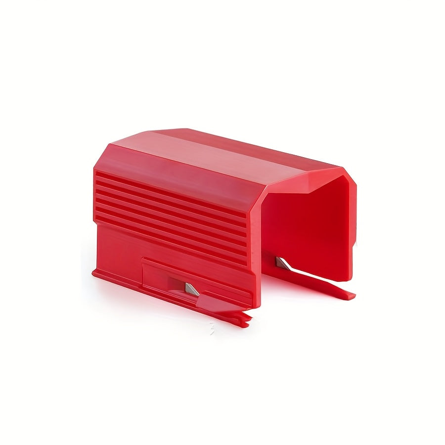 TEMU Manual Paper Cutter With High-precision Blade - Battery-free Portable Slider Trimmer For Gift Wrapping, Scrapbooking, Diy Crafts - Ergonomic Red