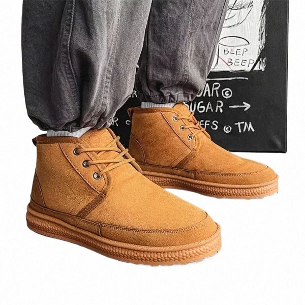 2024 new free shipping designer boots snow fur furry flurry winter boots ankle work shoes platform martin boot mens booties S9qv#