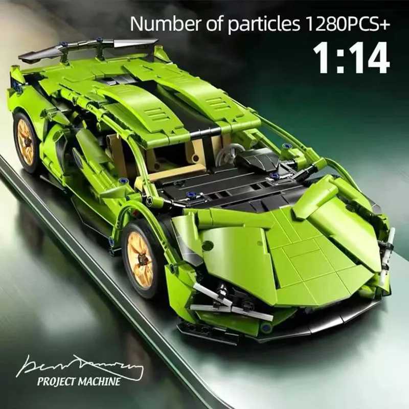 1280 model building blocks for technical racing cars sports cars urban machinery speed cars supercars bricks puzzle toys childrens and adult gifts W