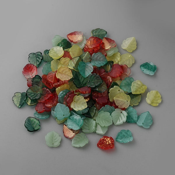 Pendenti in vetro trasparente glitterato