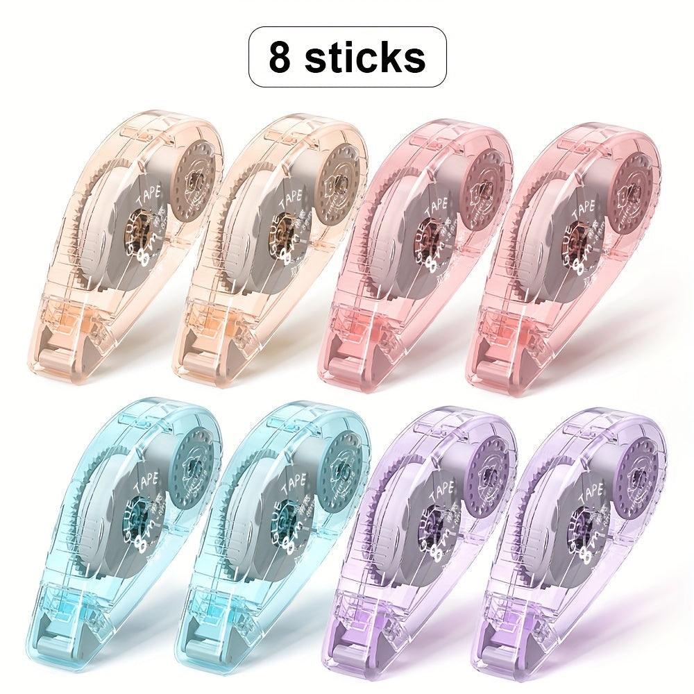 TEMU -tone Double-sided Tape, 8-pack, Halloween Decorating Tools For Scrapbooking, Crafts, And Art Projects, No-mess Hands - Organize Your (0.31" X