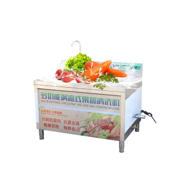Fully Automatic Bubble Leafy Vegetable Cleaning Machine, Commercial Vortex Type Radish And Potato Sterilization Machine