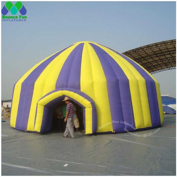 wholesale Fashion Portable Inflatable Yurt Tent Outdoor Geodesic Dome Circus Tent Giant Temporary Shelter