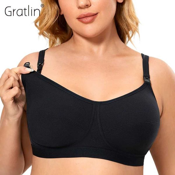 Maternity Intimates GRATLIN Maternity Breast Enhancement Support Bra Breathable Support Plus Size Soft Cotton Maternity Care Underwear H2411
