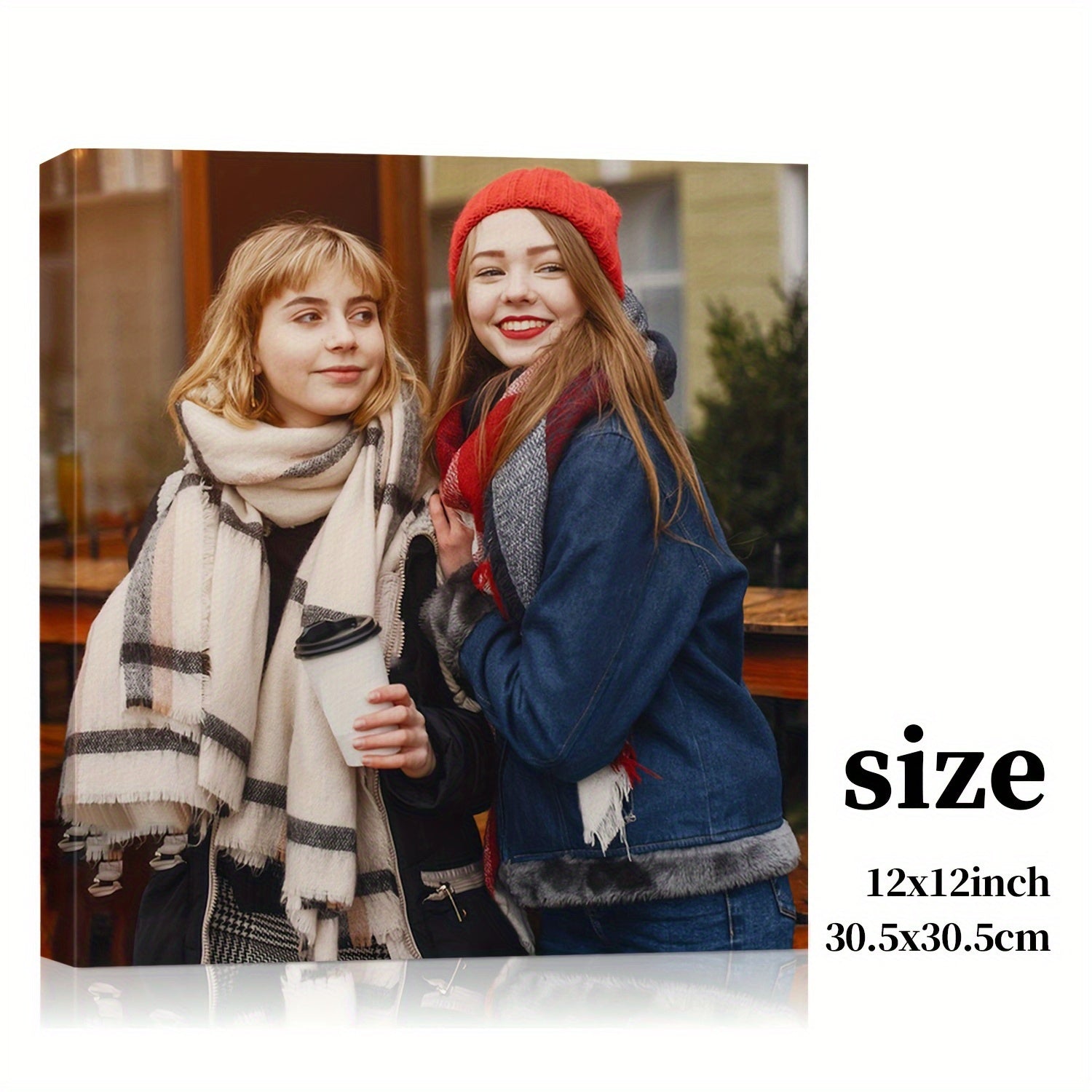 TEMU Custom Canvas Art Print From Your Own Photos - Personalized Wall Decor, Ideal For Living Room, Bedroom, Home Office - Thoughtful Gift,